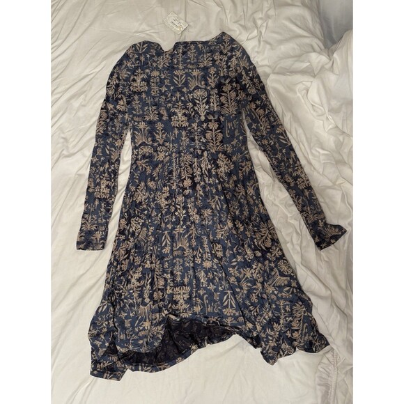 Peruvian Connection Dress Cotton Modal Floral Print Size S - Picture 2 of 3